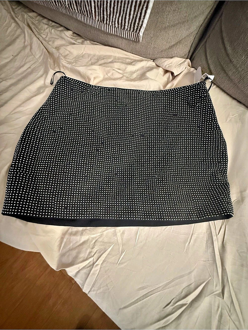Black & Silver Mini Skirt Like New